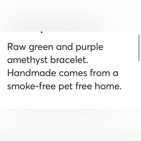 Raw green and purple amethyst bracelet - Picture 5 of 5